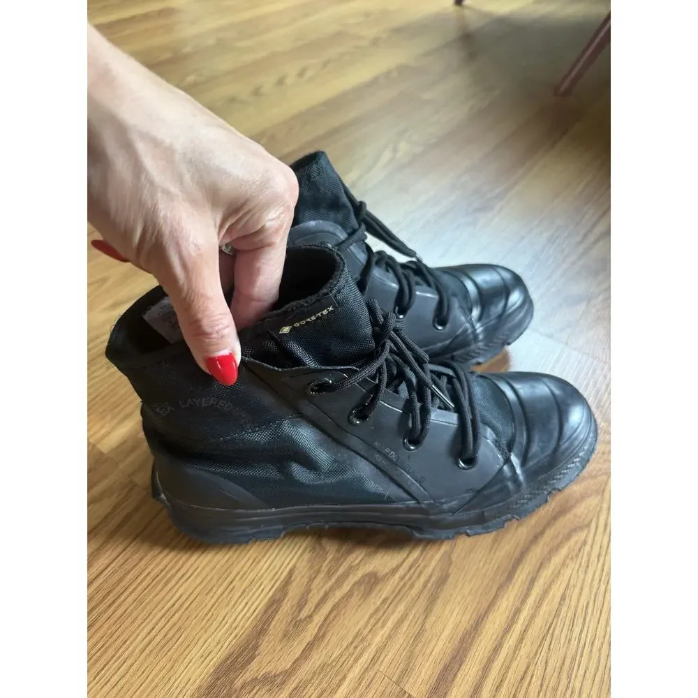 👟Converse MC18 Gore-Tex Shoes • Triple Black • Rare Sneaker! 6 Mens 8.5 Women